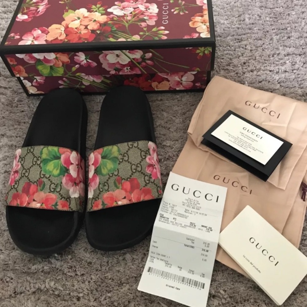 Gucci Floral Slides